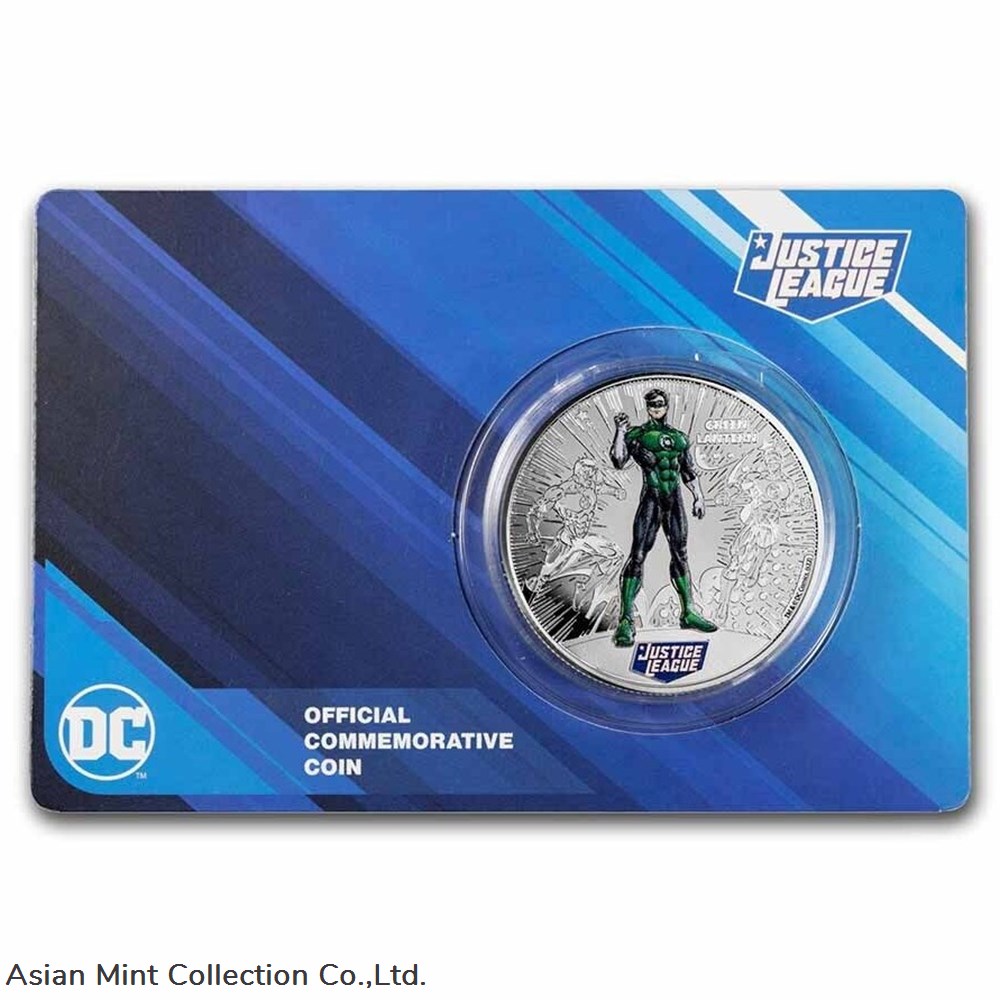 2022 - Justice League: Green Lantern 1/2 oz Silver Samoa 3 coins ingots bullion coin 2022 justice league green lantern 1 2 oz silver samoa
