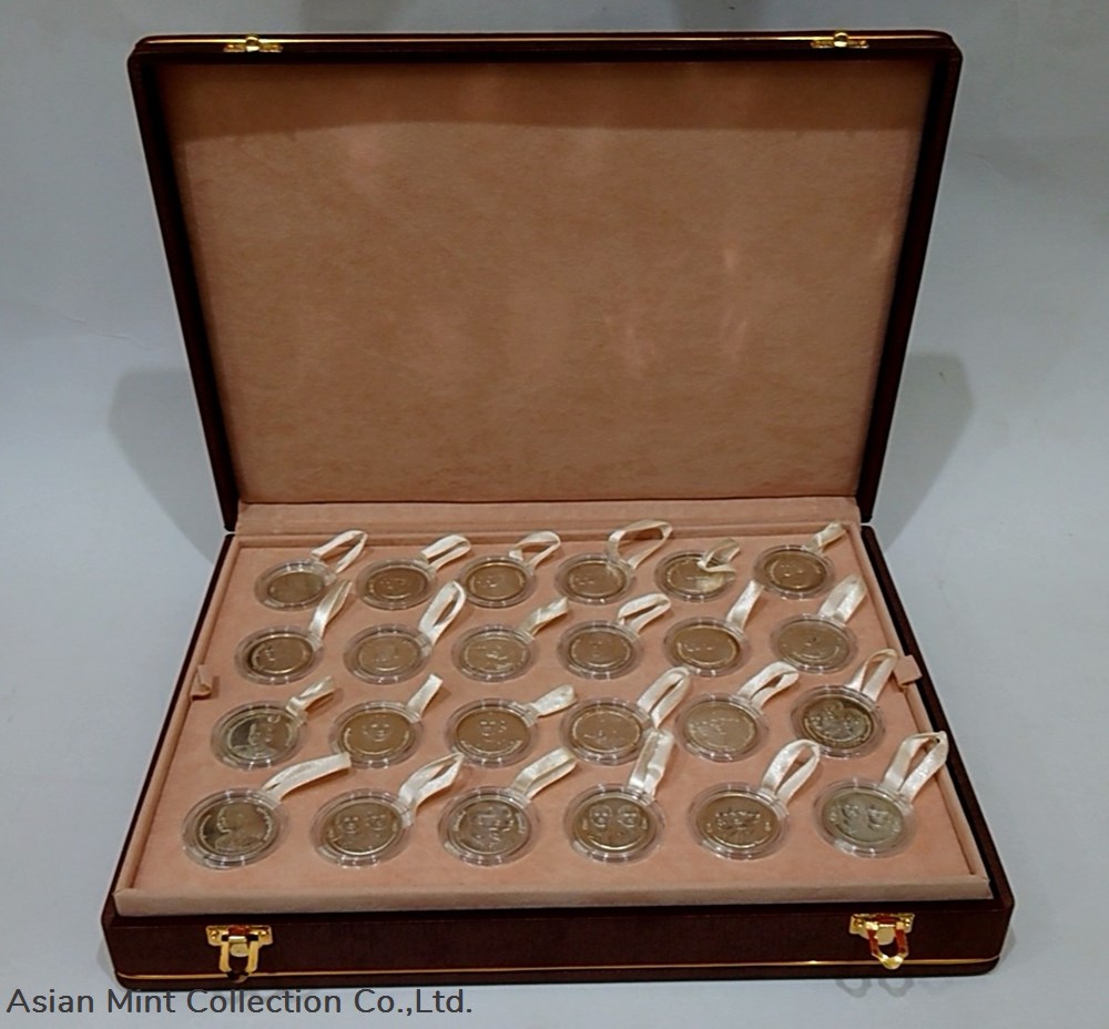 ingots bullion 1980 2006 silver 600 baht coin complete set of 43 commemorative coins with beautiful storage bag