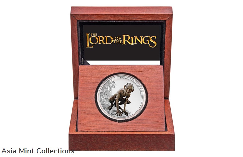 2022 - Niue 1 OZ Silver Proof Coin- Lord of the Rings - Gollum 3 coins ingots bullion 2022 niue 1 oz silver proof coin lord of the rings gollum