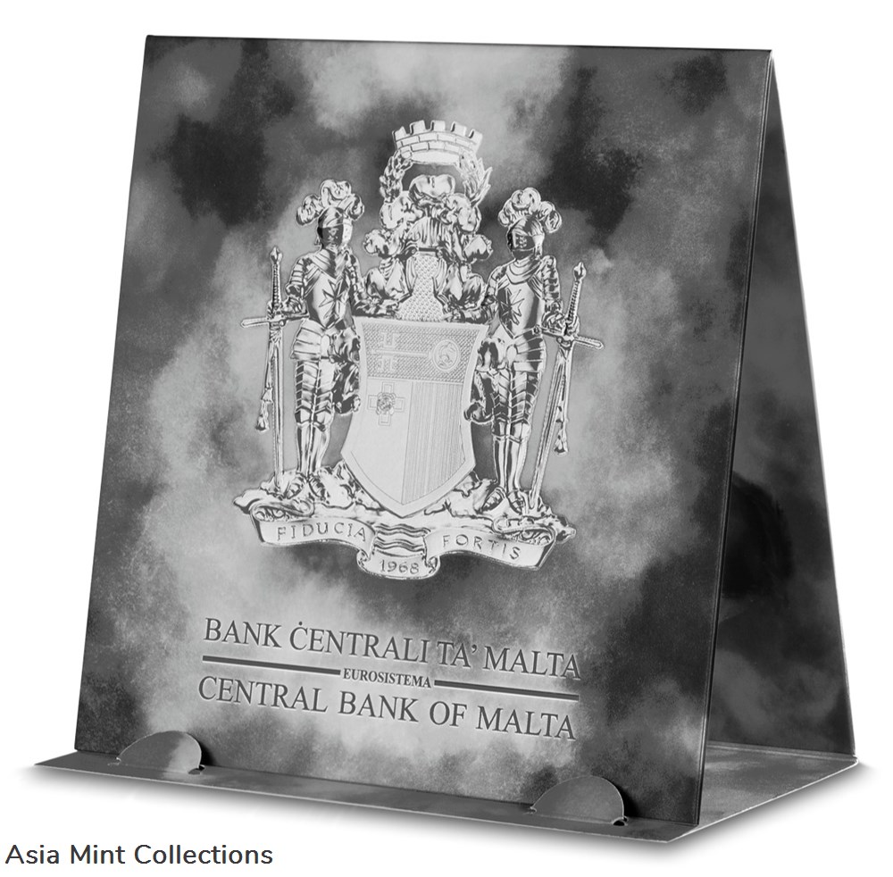 2023 - Malta Knights of the Past Silver 1 oz Silver 5 Euro Germania Mint with Original Packaging 4 coins ingots bullion coin 2023 malta knights of the past silver 1 oz silver 5 euro germania mint with original packaging