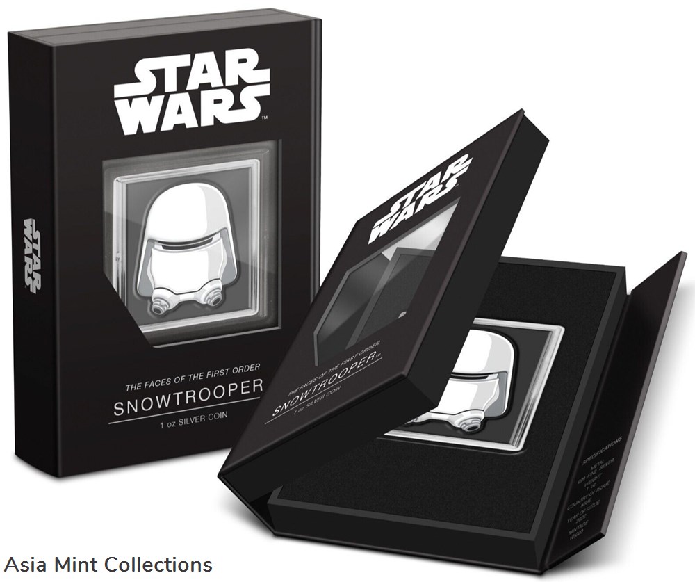 2022 -1 Oz Silver Proof - Star Wars The Faces of the First Order™ – Snowtrooper 5 coins ingots bullion coin 2022 1 oz silver proof star wars the faces of the first order snowtrooper