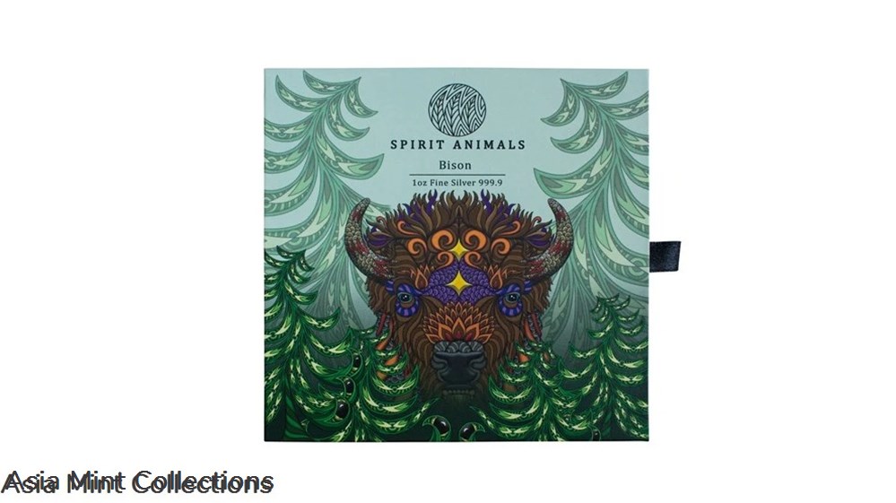 2021 Solomon Islands Phil Lewis Spirit Animals - Bison 1oz Silver Proof-Like Coin 4 coins ingots bullion ingot 2021 solomon islands phil lewis spirit animals bison 1oz silver proof like coin