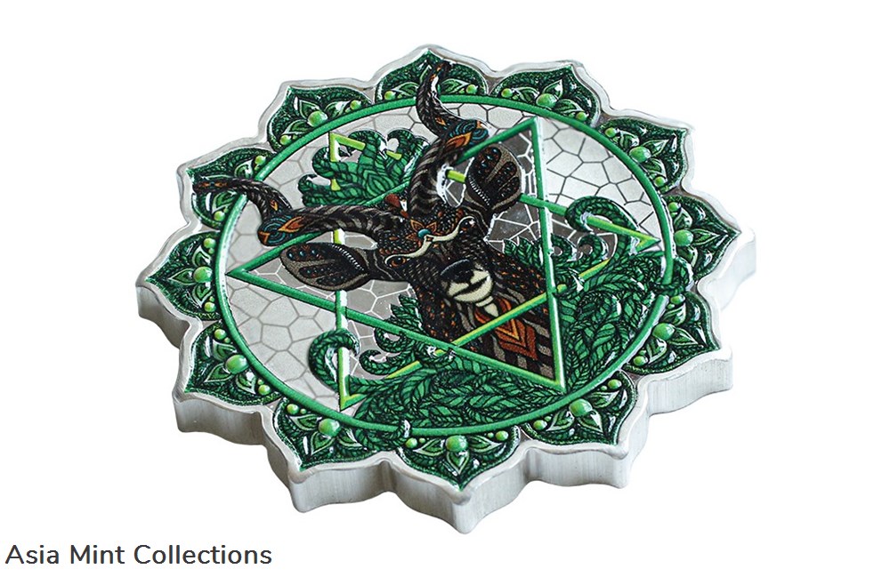 2022 $5 Solomon Islands Antelope of the 4th Chakra Phil Lewis 2 oz Silver Coin 3 coins ingots bullion 2022 5 solomon islands antelope of the 4th chakra phil lewis 2 oz silver coin