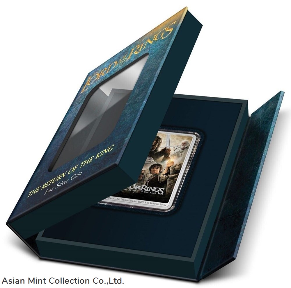 2022 Niue Lord of the Rings The Return of the King 1oz Silver Poster Coin 5 coins ingots bullion 2022 niue lord of the rings the return of the king 1oz silver poster coin