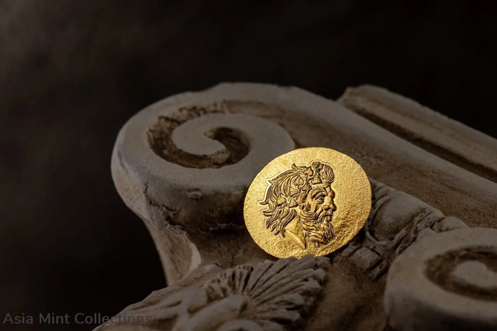 2023 Cook Islands Ancient Greece Pan Panticapaeum 1/2g Gold Silk Finish Coin 3 coins ingots bullion 2023 cook islands ancient greece pan panticapaeum 1 2g gold silk finish coin