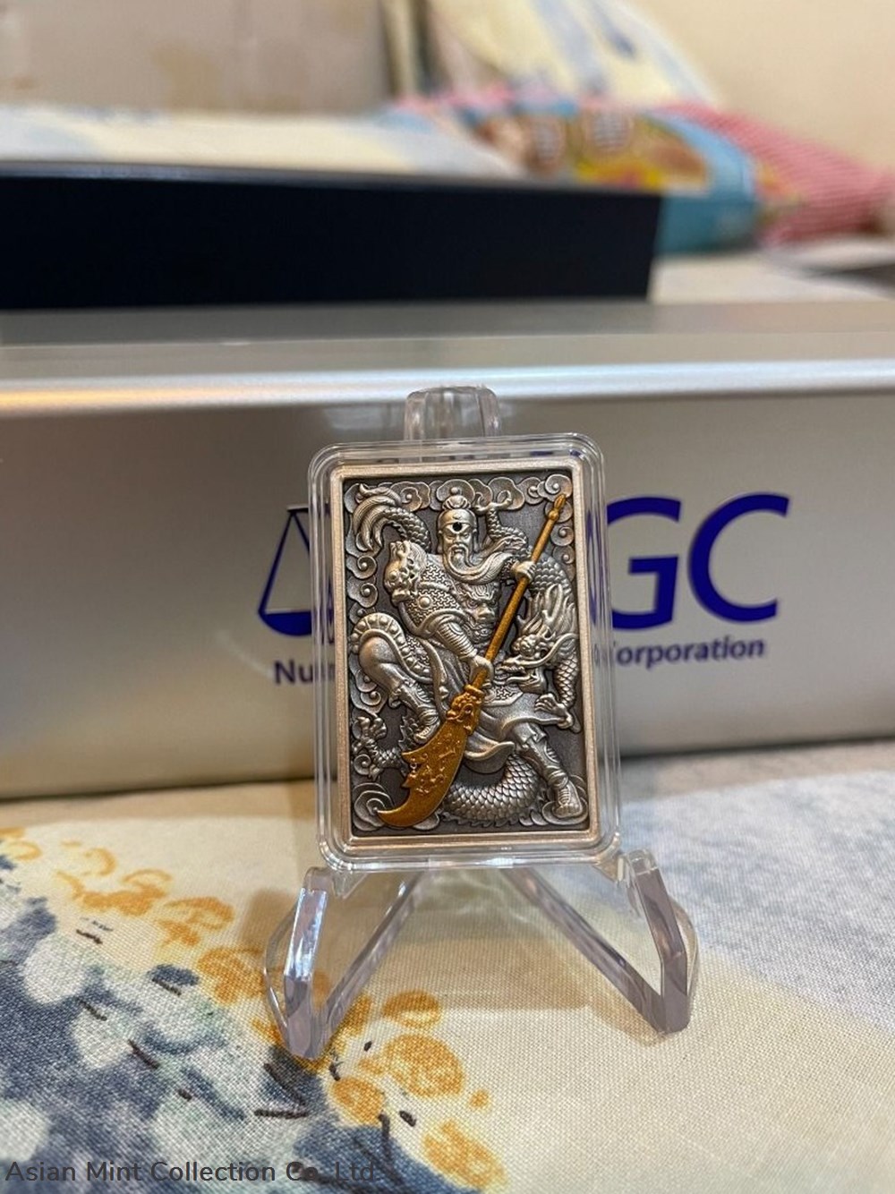 China General Guan Yu High Relief Antique 999 Silver Medal - 50 Gram (With COA) medals china general guan yu high relief antique 999 silver medal 50 gram with coa