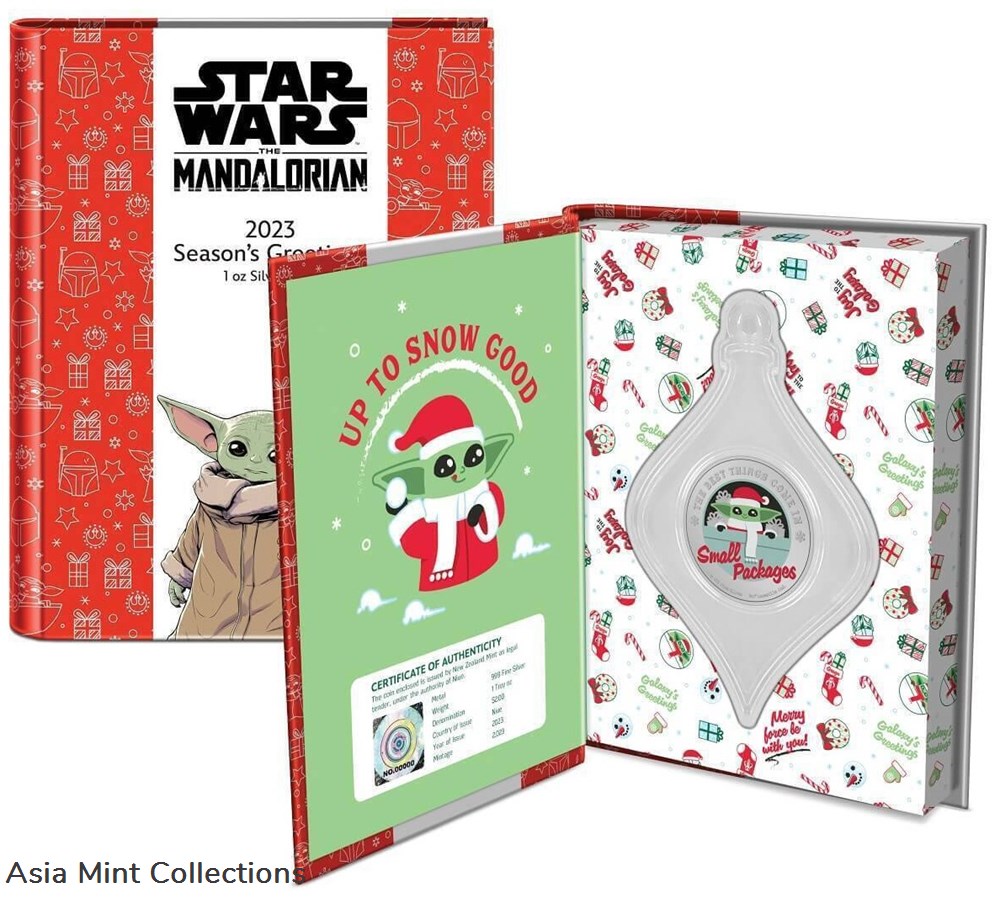 coins ingots bullion 2023 niue star wars season s greetings small packages 1oz silver proof coin