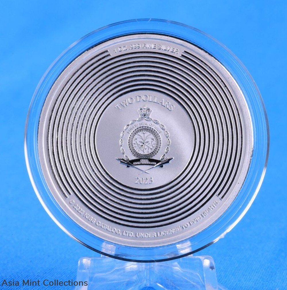 coins ingots bullion 2023 50 years kiss 1oz 999 niue 2 silver coin silver st bu