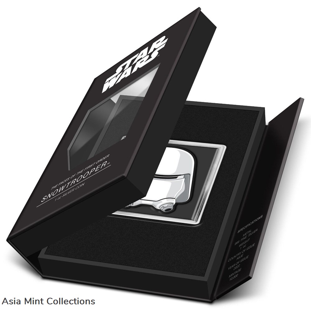 2022 -1 Oz Silver Proof - Star Wars The Faces of the First Order™ – Snowtrooper 4 coins ingots bullion coin 2022 1 oz silver proof star wars the faces of the first order snowtrooper