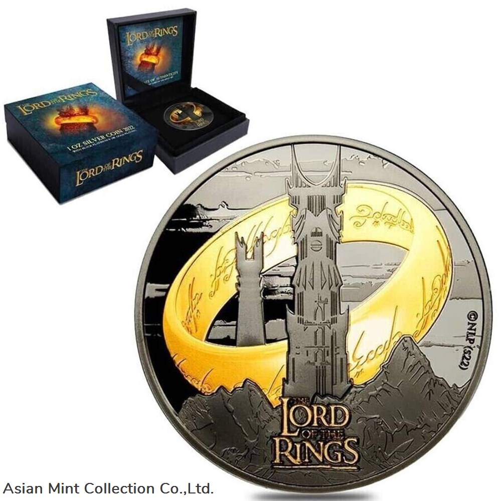 2022 Samoa Lord of the Rings 1oz Silver Proof-Like Coin 3 coins ingots bullion 2022 samoa lord of the rings 1oz silver proof like coin