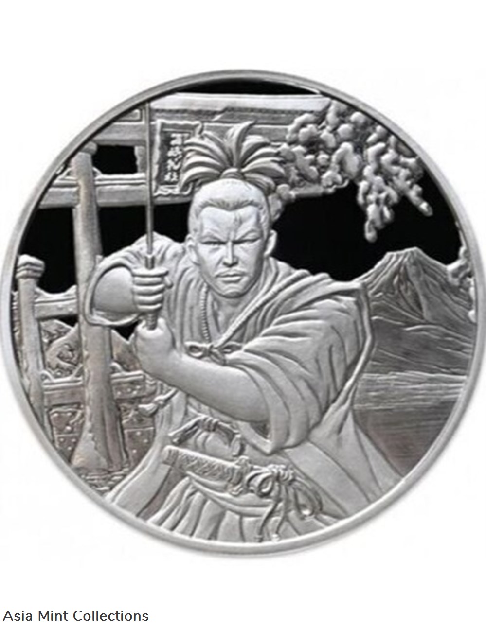 2022 - 1 oz 999 Silver Fiji 50 Cents Samurai Ancient Warriors Silver Coin ST/BU- coins ingots bullion 2022 1 oz 999 silver fiji 50 cents samurai ancient warriors silver coin st bu