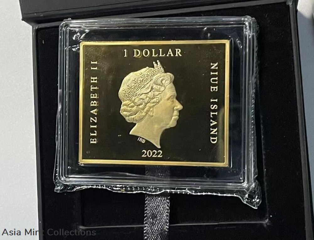 2022 - Niue World famous painting jigsaw series The Starry Night silver copper coin 2 coins ingots bullion 2022 niue world famous painting jigsaw series the starry night silver copper coin