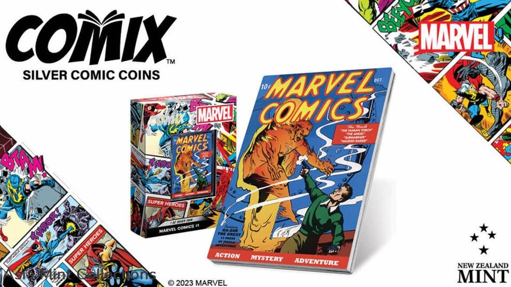2023 Niue Marvel Comics #1 COMIX 1oz Silver Colorized Proof Coin 8 coins ingots bullion 2023 niue marvel comics 1 comix 1oz silver colorized proof coin