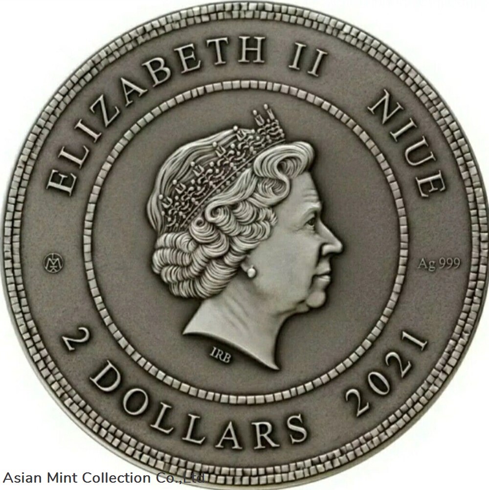 2021 $2 Niue MOSAIC SALVADOR DALI Antique Finish 2 Oz Silver Coin. 3 coins ingots bullion 2021 2 niue mosaic salvador dali antique finish 2 oz silver coin
