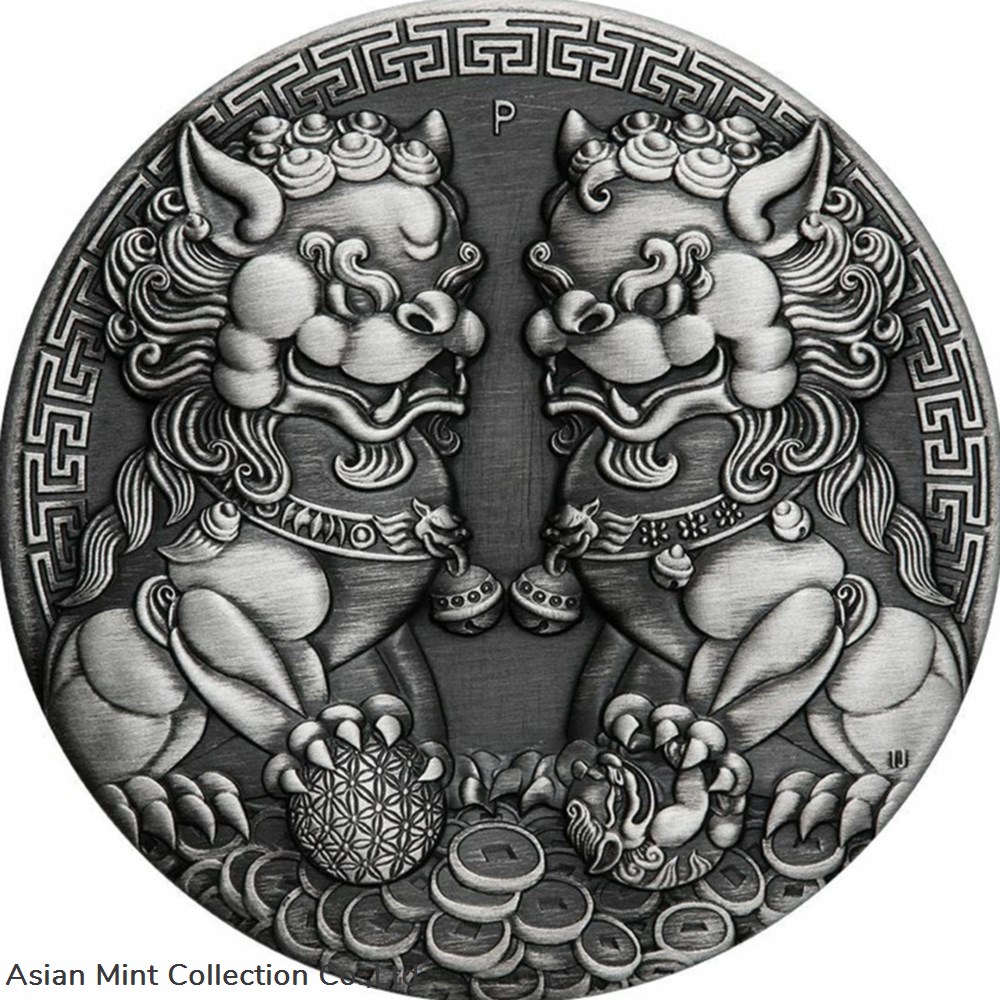 2021 Australia $2 Double Pixiu Antiqued 2 oz .9999 Silver Coin coins ingots bullion 2021 australia 2 double pixiu antiqued 2 oz 9999 silver coin