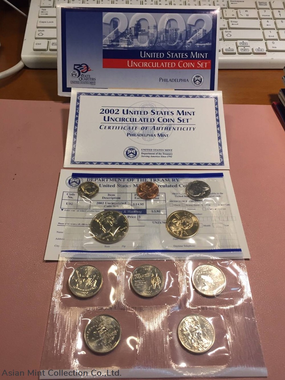 coins world 2002 united states mint uncirculated coin set philadelphia mint