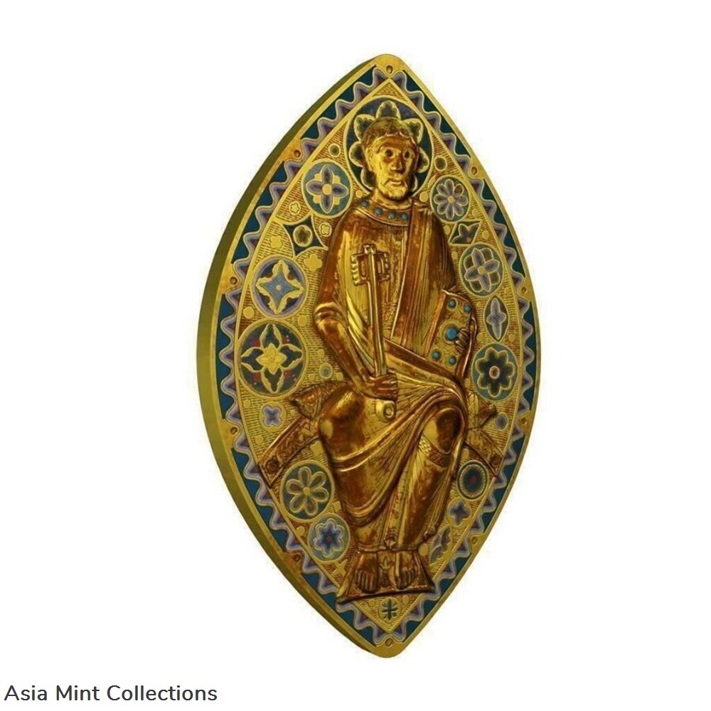 2014 - 1 oz Silver Coin $2 World Heritage - Saint Peter in Glory Gilded PAMP 999 3 coins ingots bullion 2014 1 oz silver coin 2 world heritage saint peter in glory gilded pamp 999
