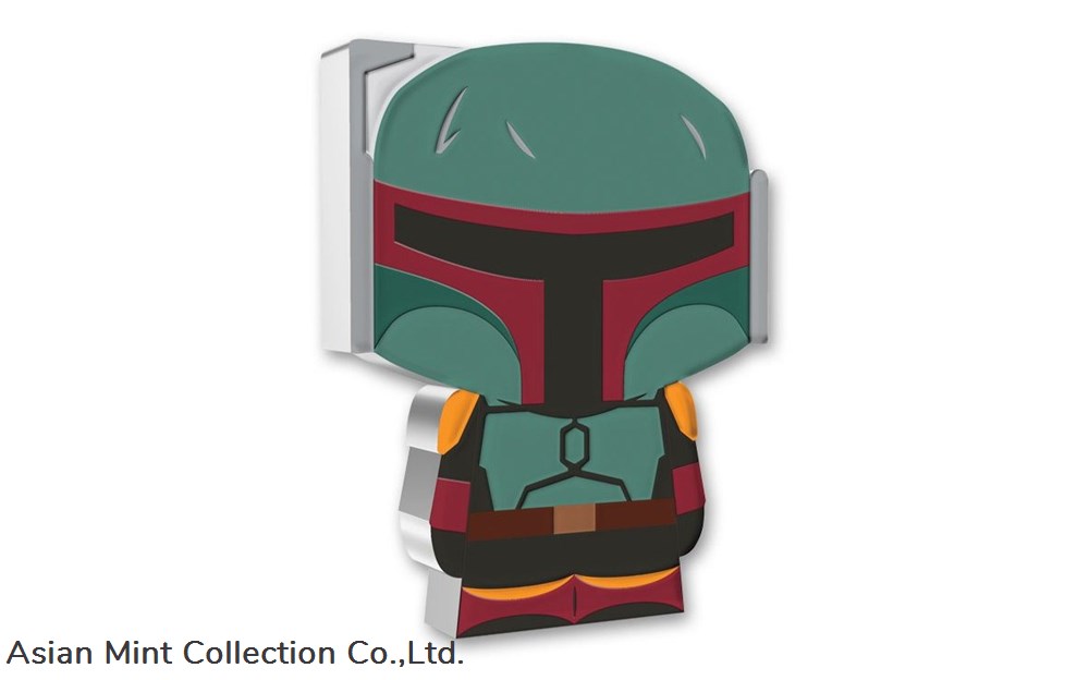 2022 - Star Wars The Book of Boba Fett™ - Boba Fett™ 1oz Silver Chibi® Coin coins ingots bullion 2022 star wars the book of boba fett boba fett 1oz silver chibi coin