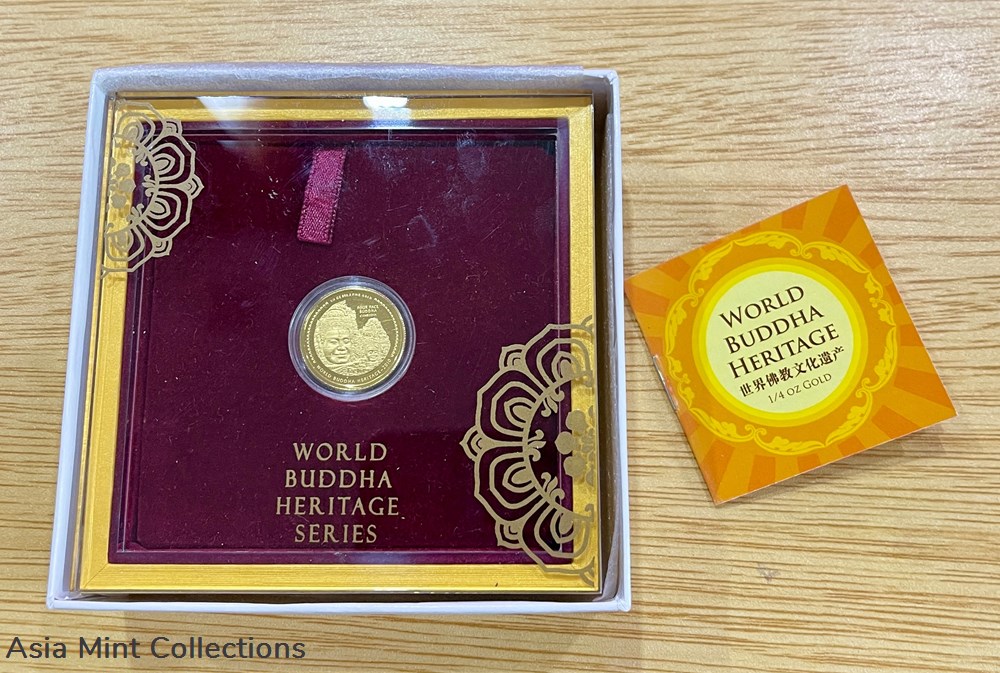 2010 Bhutan NU1000 World Buddha Heritage Series "Four Face Buddha of Cambodia" -1/4oz Gold Proof 3 coins ingots bullion coin 2010 bhutan nu1000 world buddha heritage series four face buddha of cambodia 1 4oz gold proof