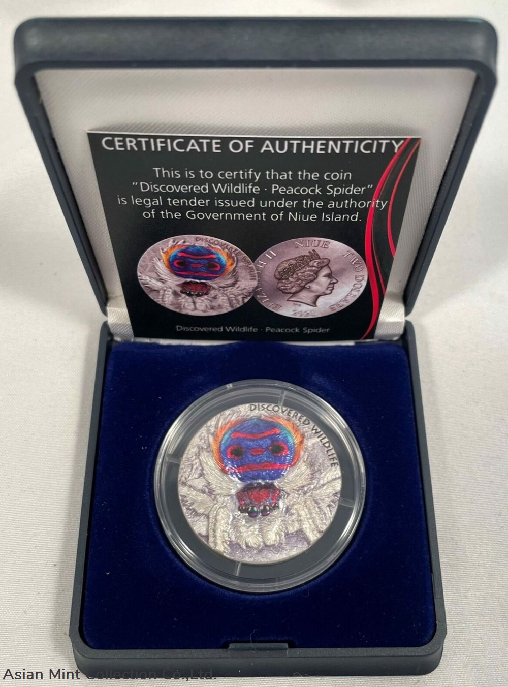 2021 Niue $2 Discovered Wildlife Peacock Spider 1/2 oz Silver Coin - 300 Made 4 coins ingots bullion 2021 niue 2 discovered wildlife peacock spider 1 2 oz silver coin 300 made