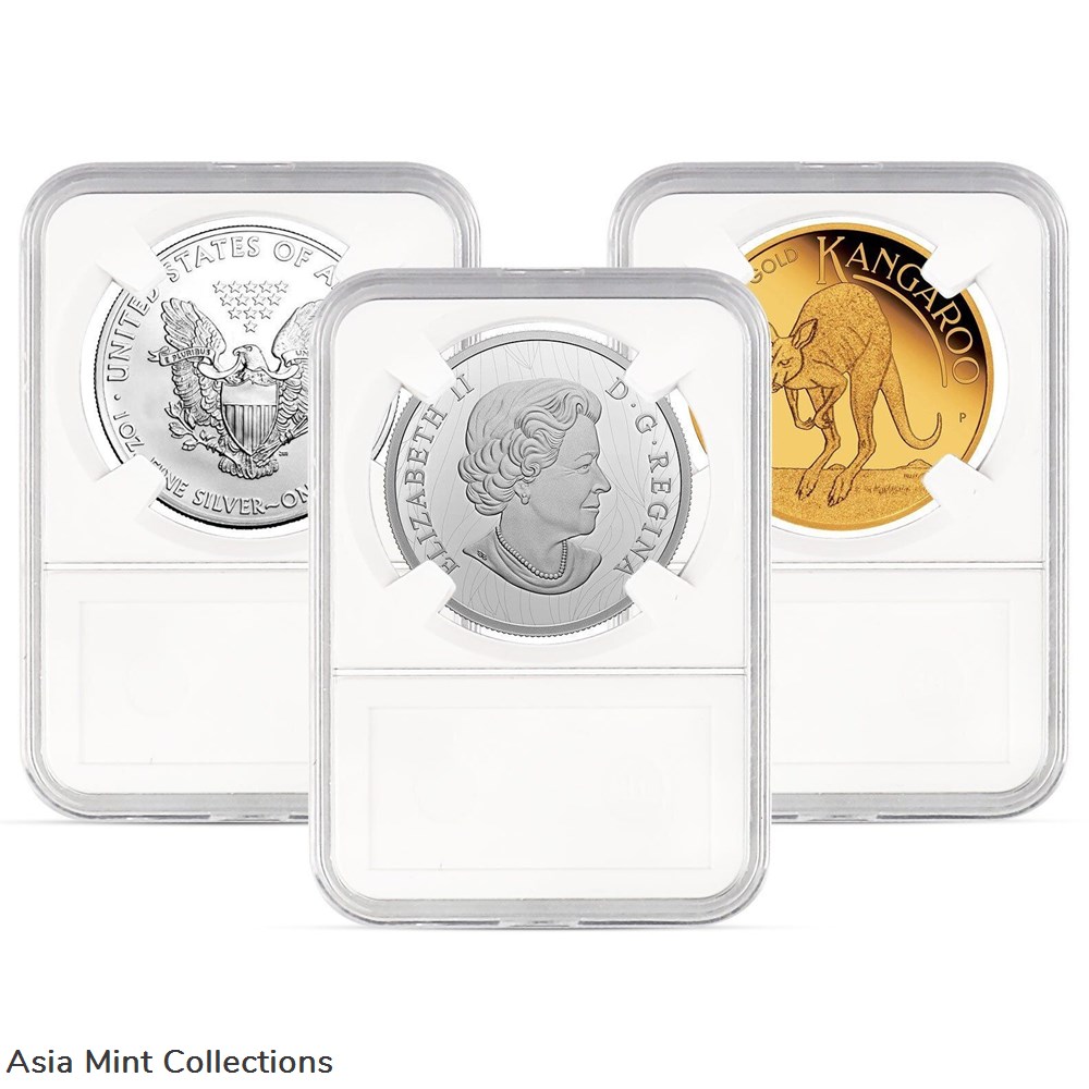 2022 - 10-Pack Coin Slab Display Holder Storage 40mm for AMERICAN SILVER EAGLE 1oz Coin 6 coins ingots bullion 2022 10 pack coin slab display holder storage 40mm for american silver eagle 1oz coin