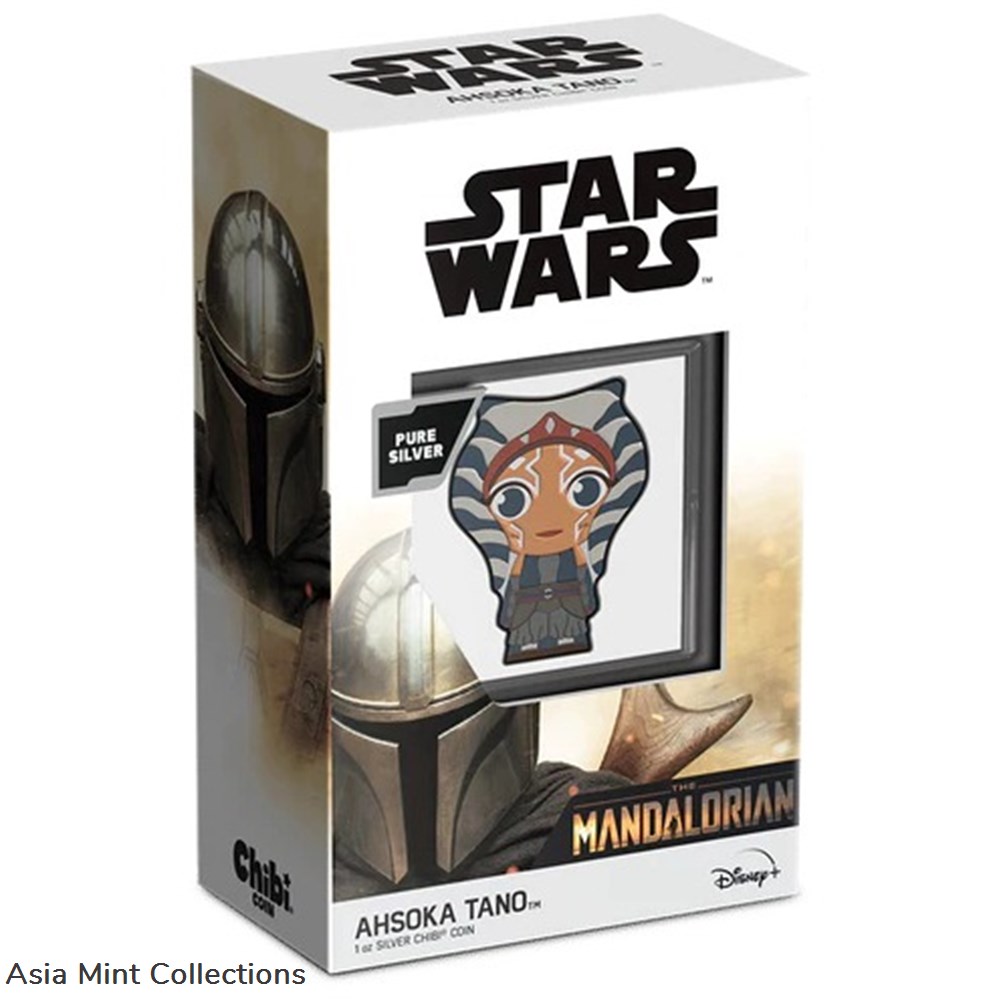 2023 Niue Star Wars The Mandalorian Ahsoka Tano 1oz Silver Chibi Coin 4 coins ingots bullion 2023 niue star wars the mandalorian ahsoka tano 1oz silver chibi coin