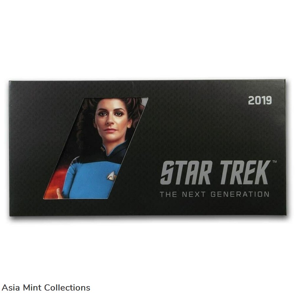 figurines series 2019 niue silver proof note the next generation star trek deanna troi