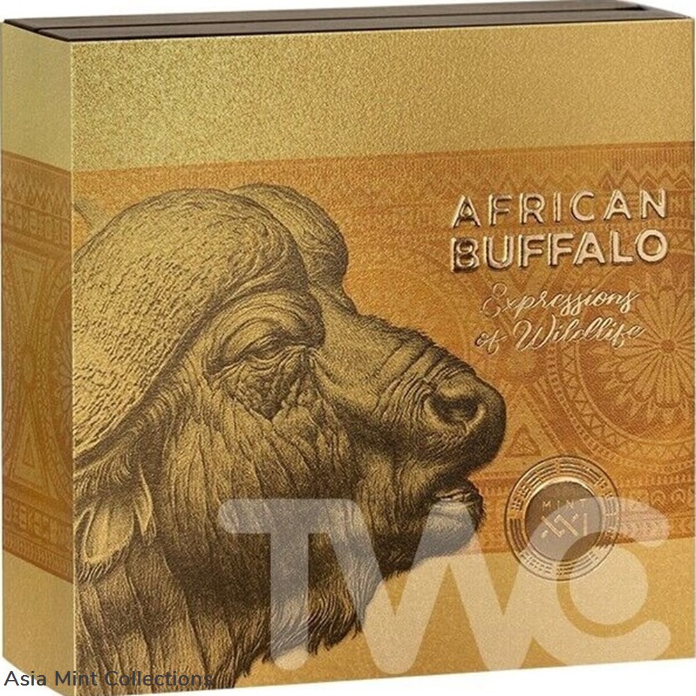 2022 - Buffalo Expressions of Wildlife 2 oz Antique finish Silver Coin Cameroon 4 coins ingots bullion 2022 buffalo expressions of wildlife 2 oz antique finish silver coin cameroon