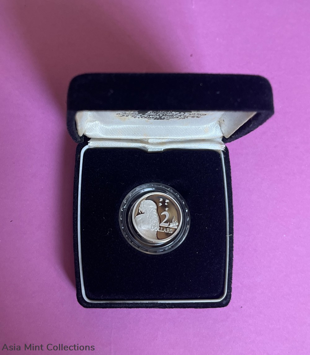 1988 $2 PROOF SILVER Coin. Royal Australian Mint 2 coins ingots bullion 1988 2 proof silver coin royal australian mint
