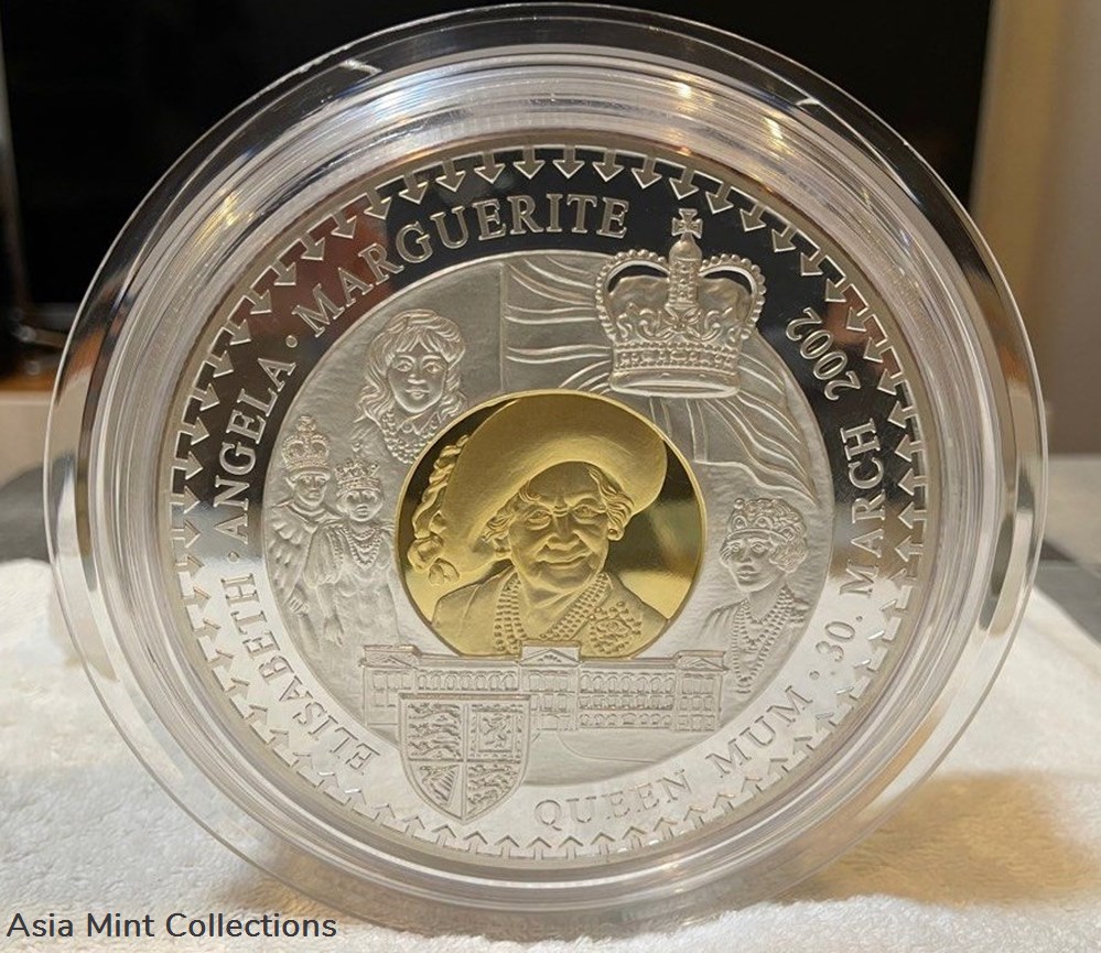 2002 Zambia 3-Kilos 100,000 Kwacha "The Memorial of The Queen Elizabeth The Queen Mother" 6 coins ingots bullion silver coin 2002 zambia 3 kilos 100 000 kwacha the memorial of the queen elizabeth the queen mother
