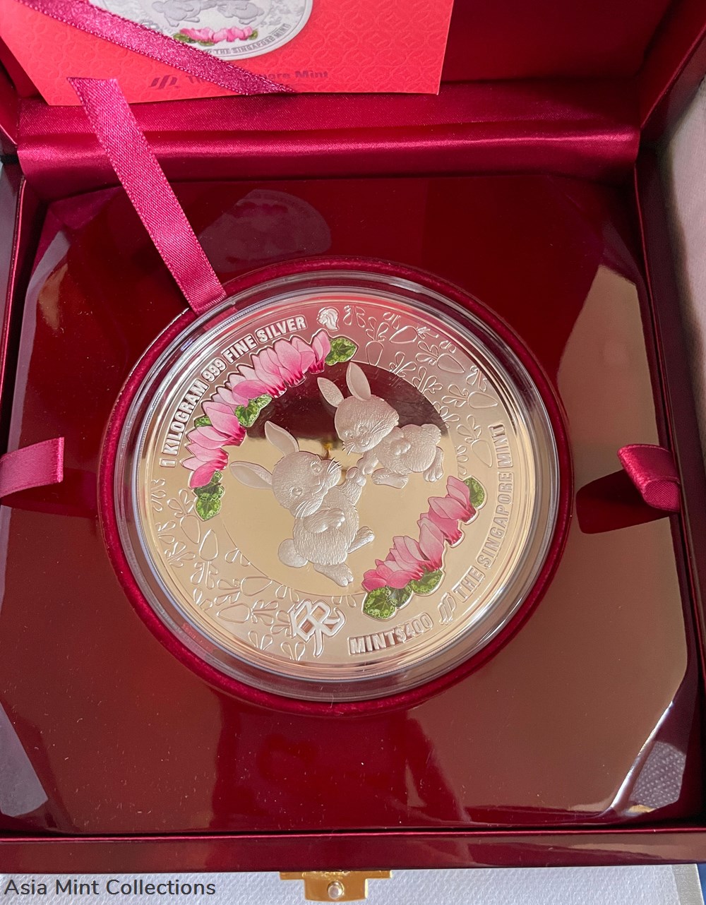 2023 Lunar Rabbit 1kg Silver proof like coloured Medallion coins ingots bullion coin 2023 lunar rabbit 1kg silver proof like coloured medallion