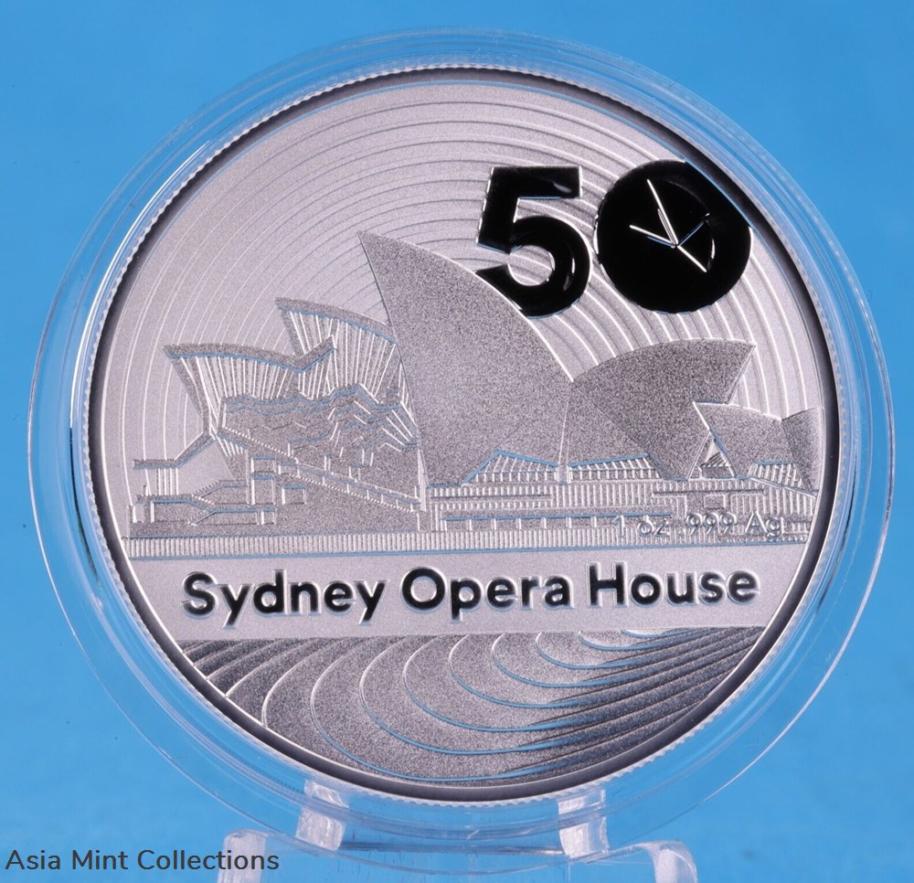 coins ingots bullion coin 2023 sydney opera house 50 anniversary 1 oz 999 silver australia st bu