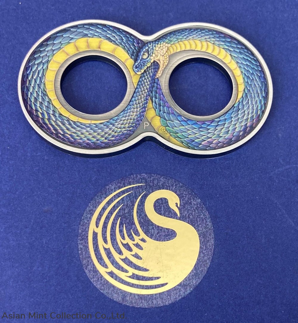 2022 - Ouroboros 2oz Antiqued Silver Coin – BU UNC - Symbol of Infinity coins ingots bullion ingot 2022 ouroboros 2oz antiqued silver coin bu unc symbol of infinity