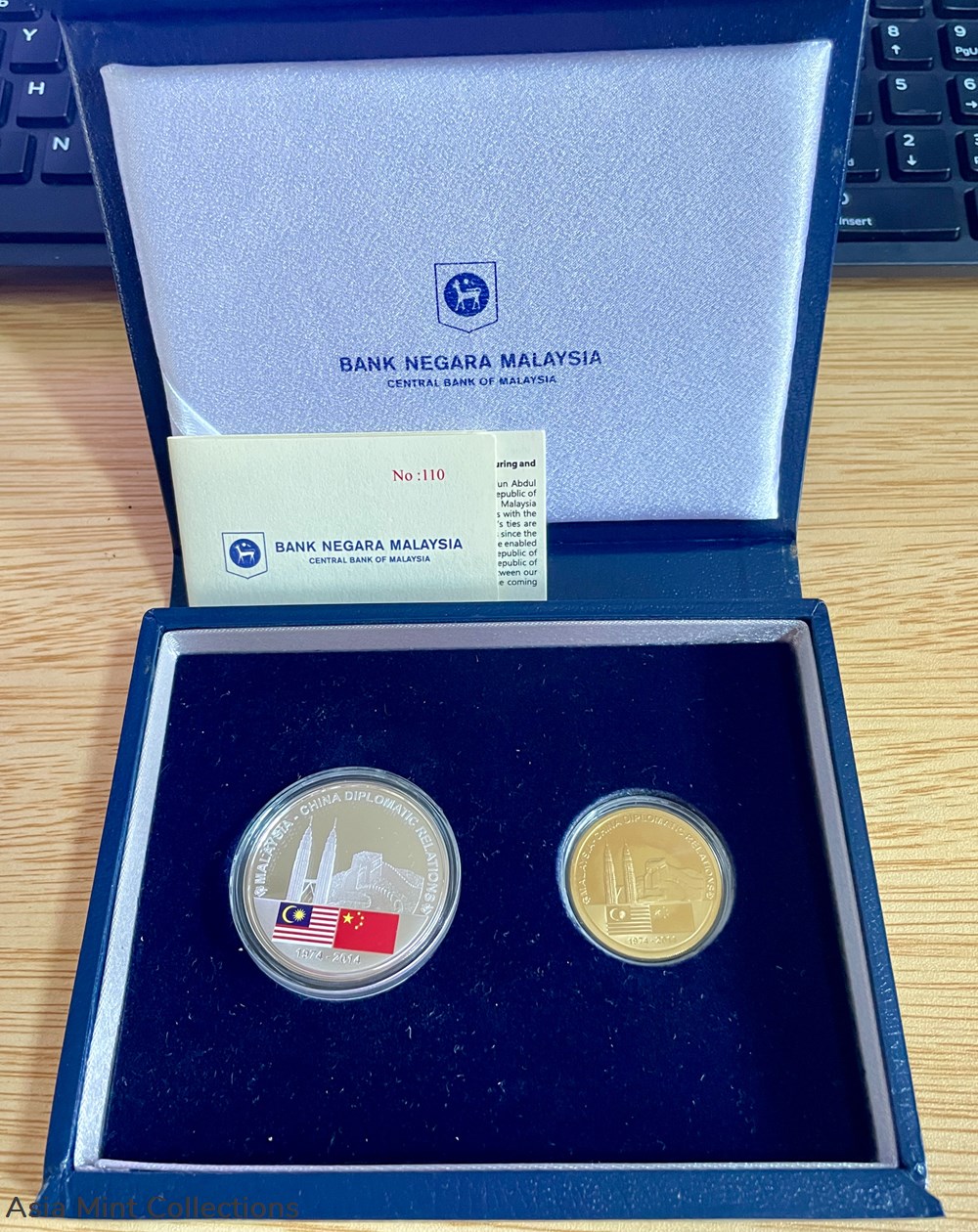 2014 - 40th Anniversary Of Malaysia-China Diplomatic Relations 3 coins world 2014 40th anniversary of malaysia china diplomatic relations