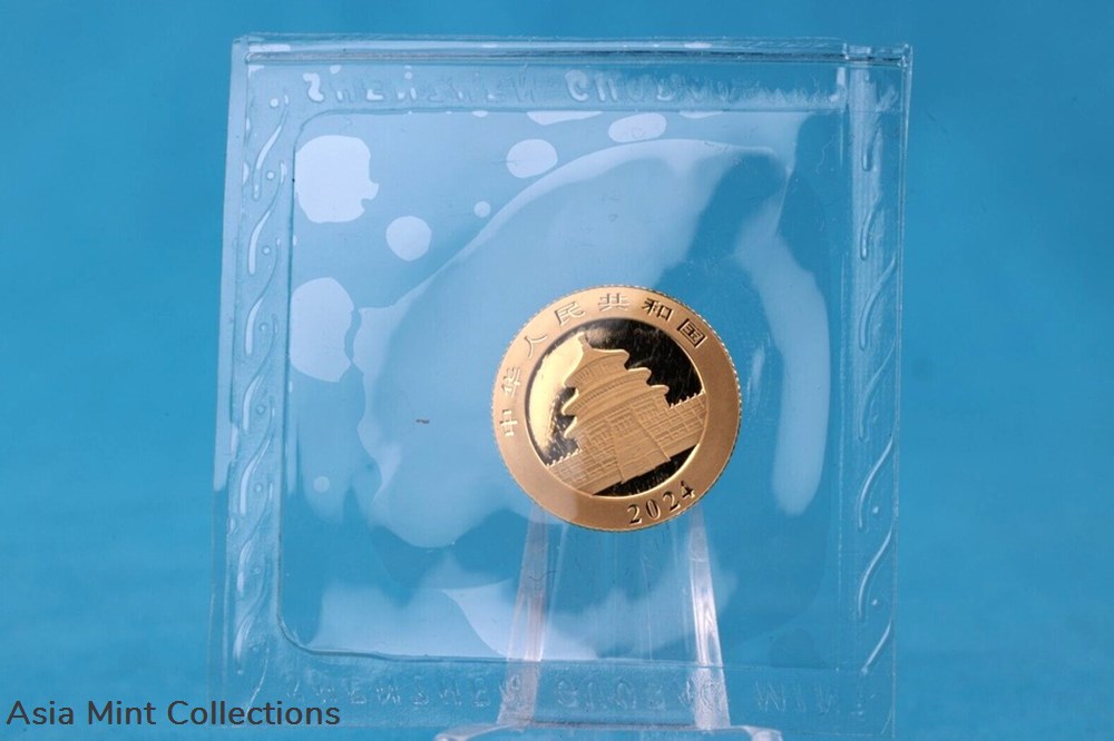 2024 - China 50 Yuan Panda 3 Grams 999 Gold in Original Packaging Film Welded 4 coins ingots bullion coin 2024 china 50 yuan panda 3 grams 999 gold in original packaging film welded