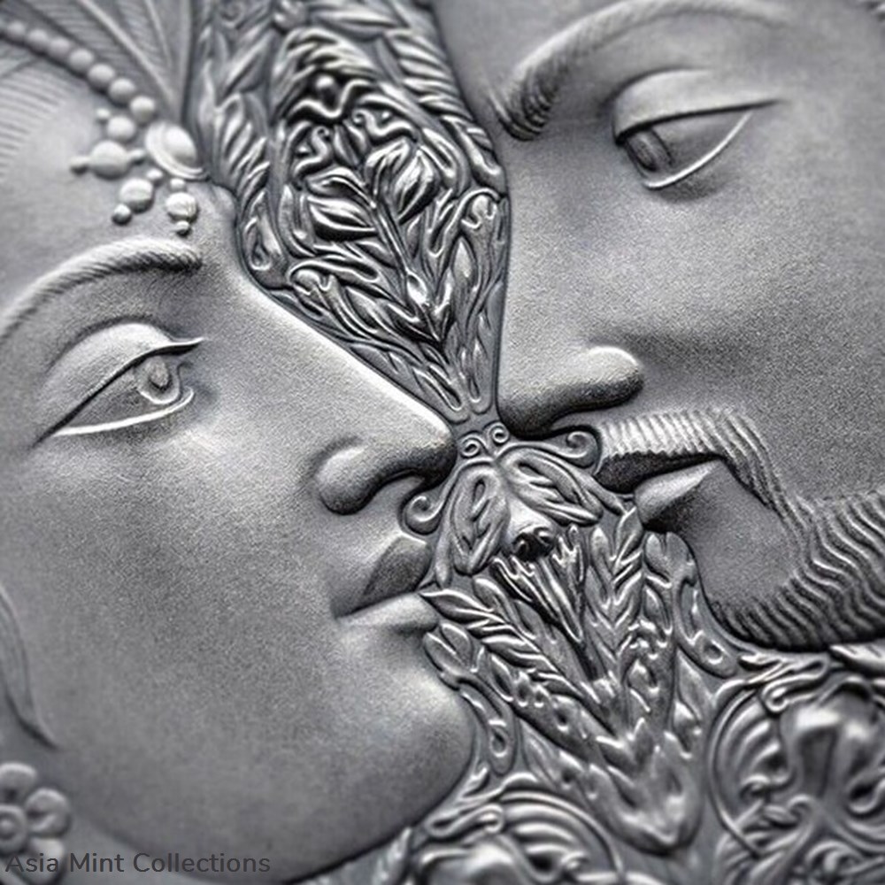 2022 - Kama Sutra IV Moments of Love 3 oz Antique finish Silver Coin CFA Cameroon 3 coins ingots bullion 2022 kama sutra iv moments of love 3 oz antique finish silver coin cfa cameroon