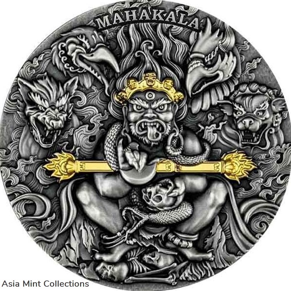 2020 - Mahakala 2 oz Antique finish Silver Coin 2000 Francs CFA Cameroon coins ingots bullion 2020 mahakala 2 oz antique finish silver coin 2000 francs cfa cameroon