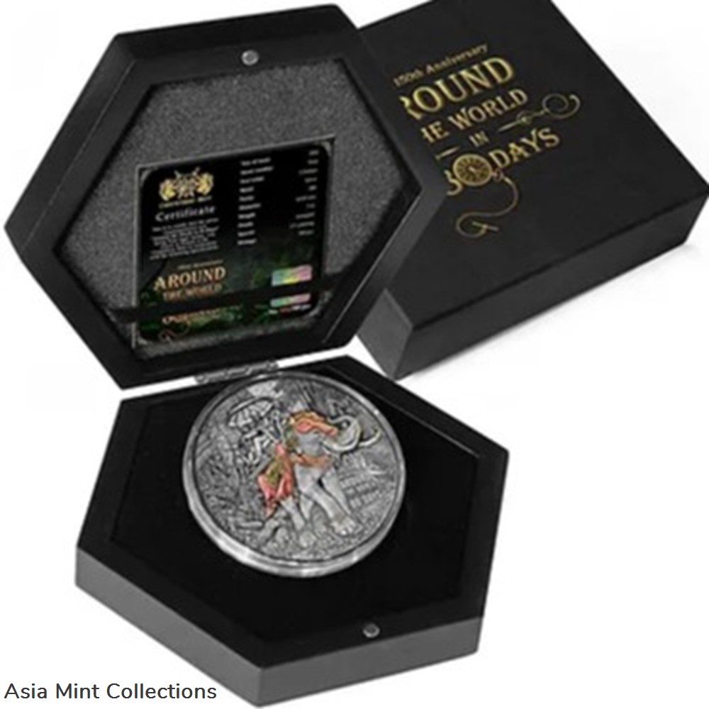 coins ingots bullion 2022 around the world in 80 days 150th anniversary 3 oz silver coin 5