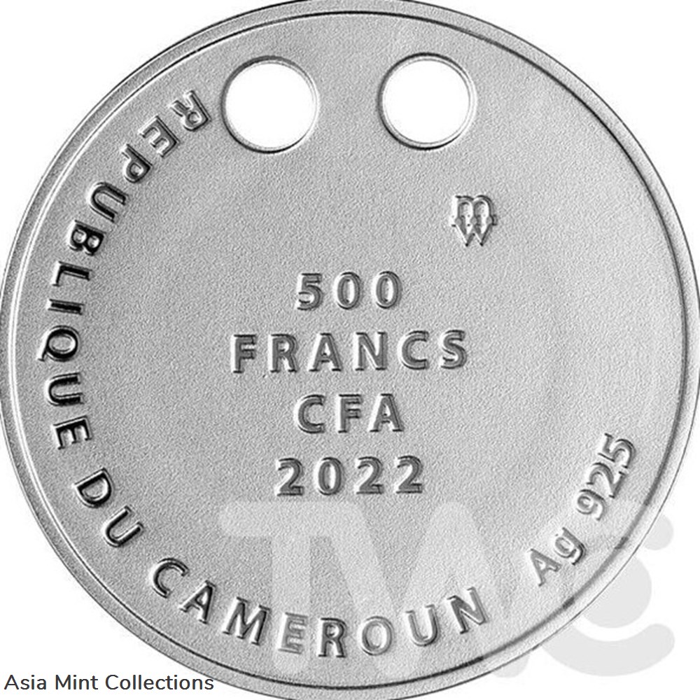 2022 - The Octopus Silver Coin 500 Francs CFA Cameroon 2 coins ingots bullion 2022 the octopus silver coin 500 francs cfa cameroon