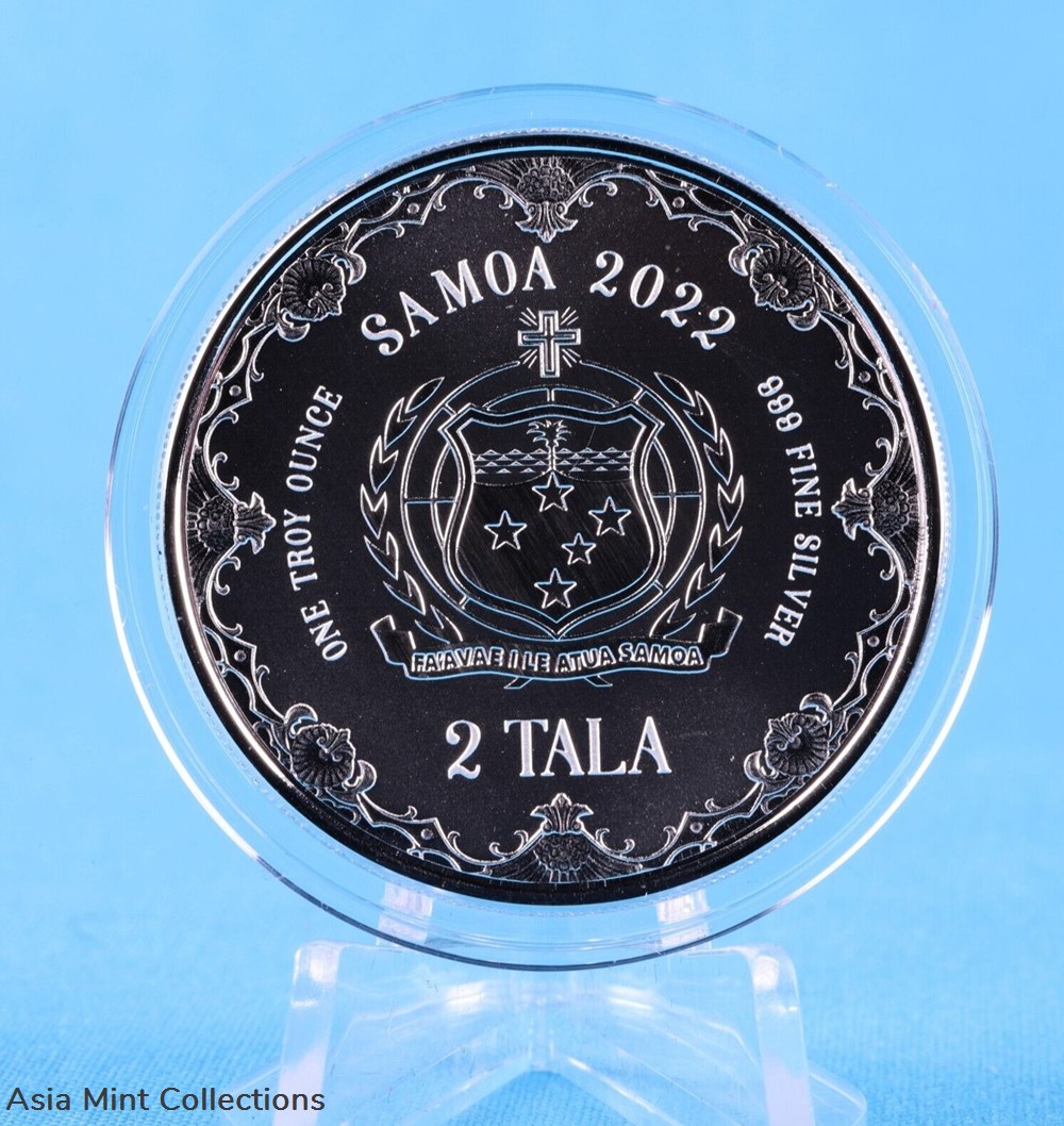 2022 - Samoa 2 Tala 1oz 999 Silver Mermaid Princess of the Seas Proof / Like 5 coins ingots bullion coin 2022 samoa 2 tala 1oz 999 silver mermaid princess of the seas proof like