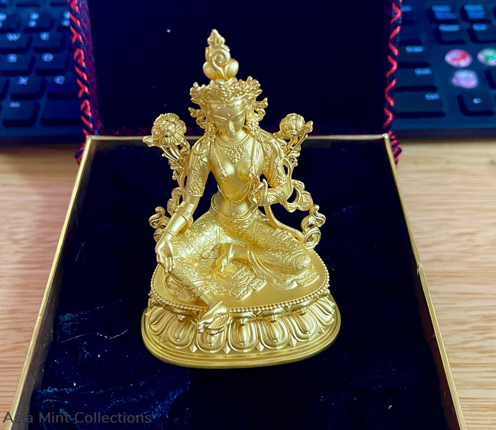 2023 Republic Cameroon 10000 Francs BUDDHA 3D Figurine 7.5oz (233gram) Silver Gilded Proof Coin 2 coins ingots bullion gold 2023 republic cameroon 10000 francs buddha 3d figurine 7 5oz 233gram silver gilded proof coin