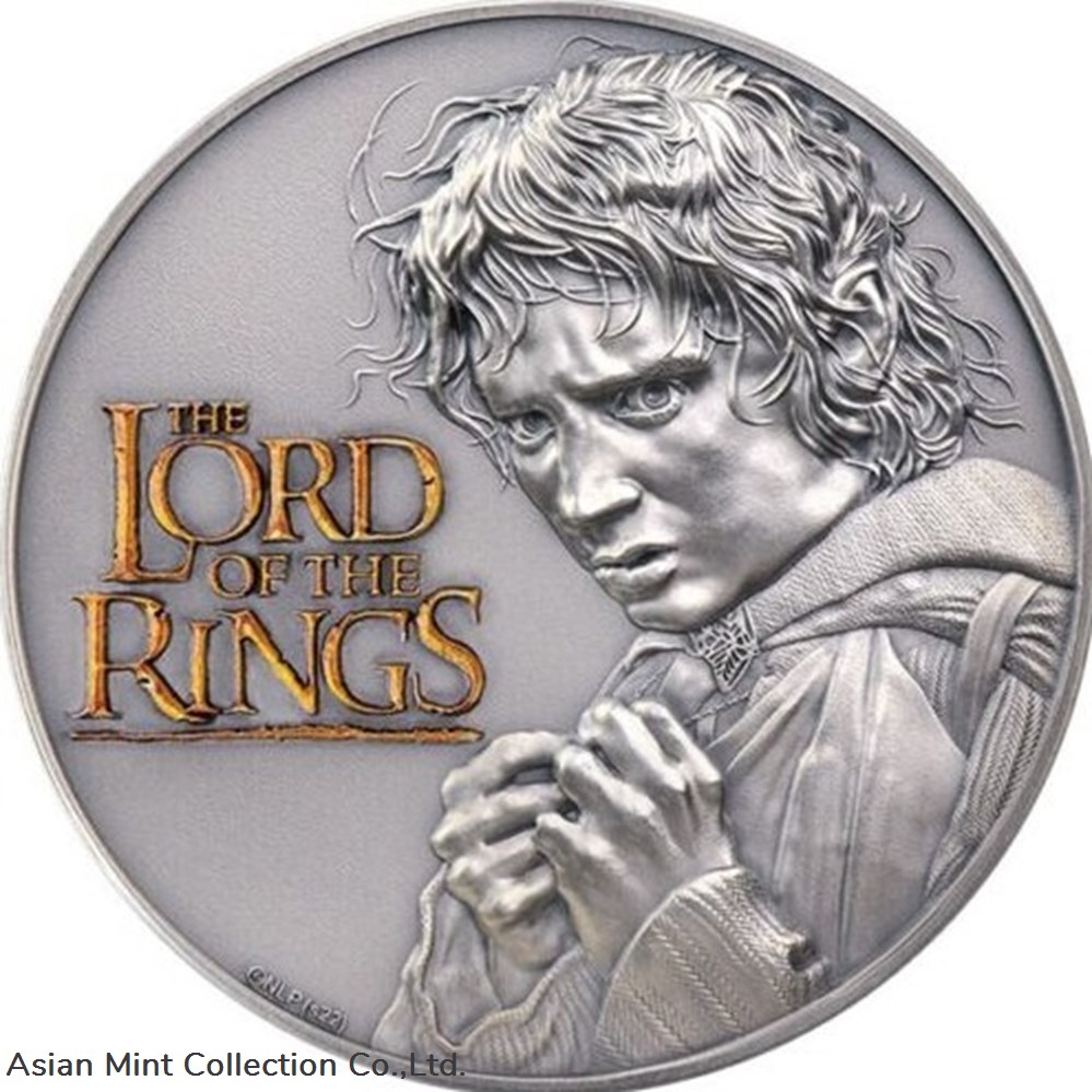 coins ingots bullion 2022 lord of the rings 2 oz antique finish silver coin 10