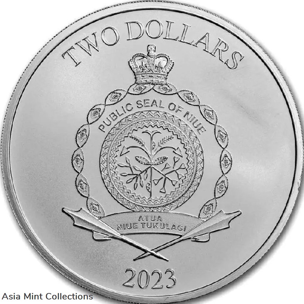 2023 1 Oz Silver $2 Niue Lord Of The Rings SAURON Coin. coins ingots bullion 2023 1 oz silver 2 niue lord of the rings sauron coin