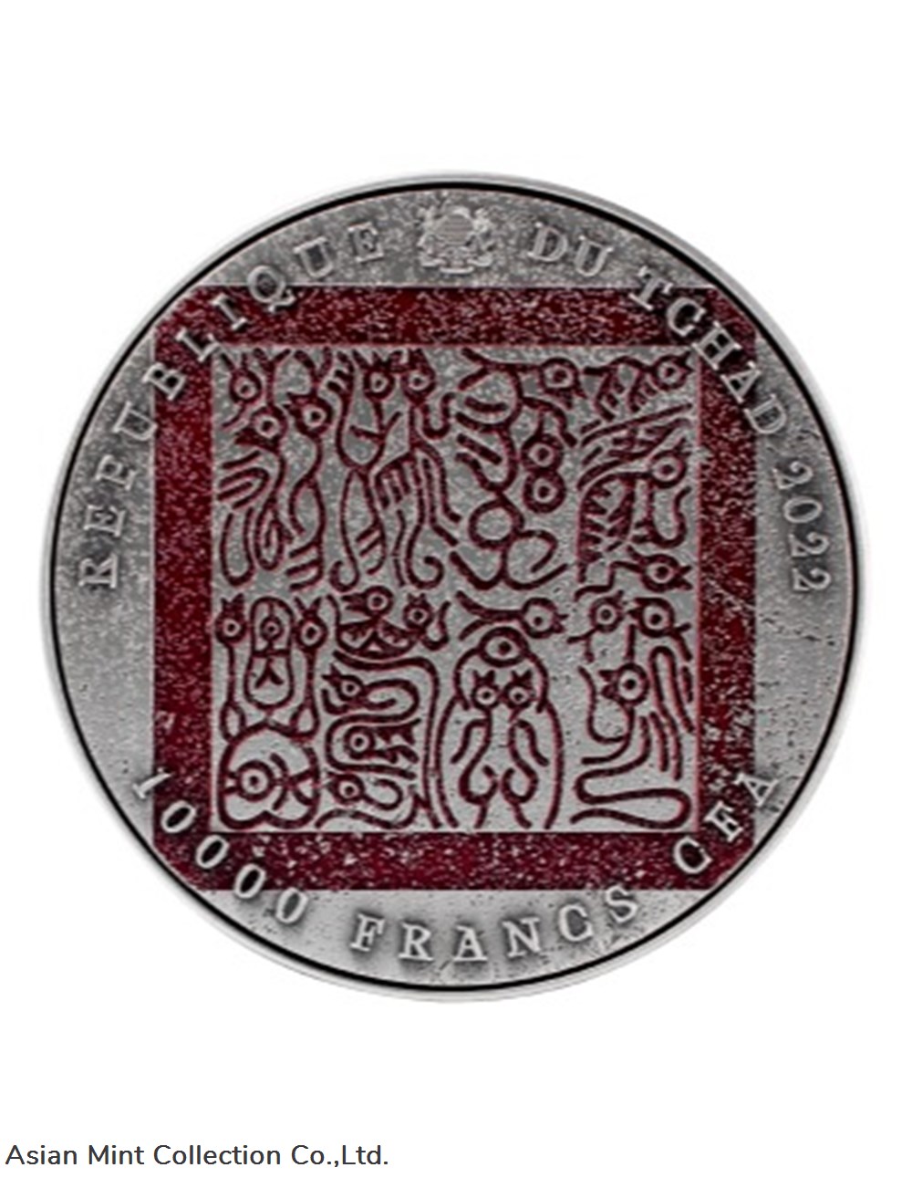 2022 - GUAN YU CROSSES 5 PASSES SLAYS 6 GENERALS 2 Oz Silver Coin 10000 CFA 2 coins ingots bullion ingot 2022 guan yu crosses 5 passes slays 6 generals 2 oz silver coin 10000 cfa