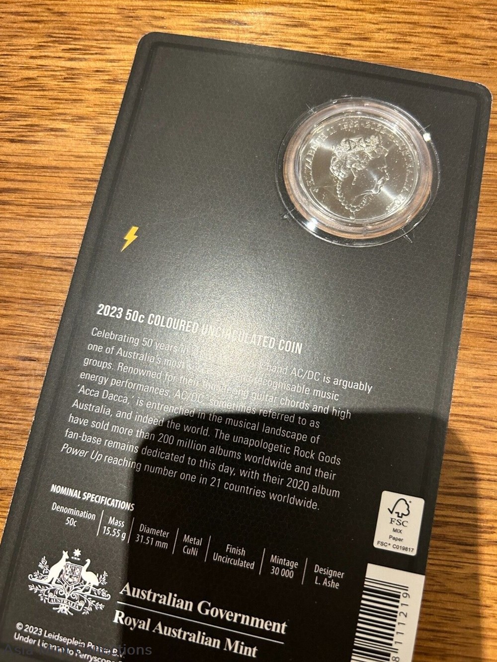 2023 50c - 60th Anniversary of Bathurst and AC/DC 50th Anniversary Coins - UNC 4 minerals meteorites nickeline 2023 50c 60th anniversary of bathurst and ac dc 50th anniversary coins unc