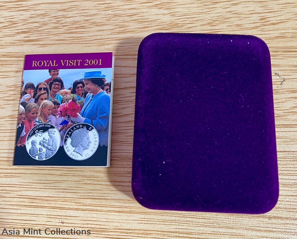 coins ingots bullion 2001 new zealand silver 5 proof coin royal visit