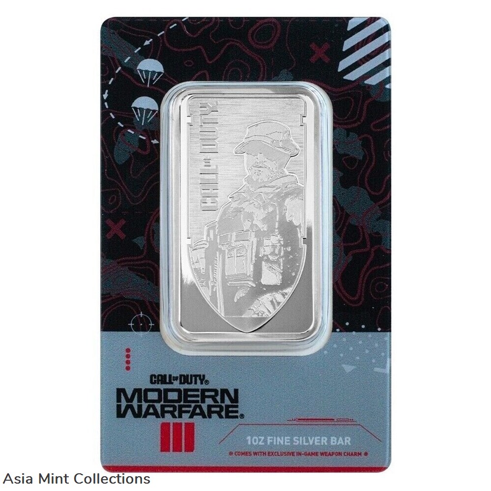 2023 PAMP Suisse Call of Duty 20th Anniversary 1 oz Silver Bar 5 coins ingots bullion coin 2023 pamp suisse call of duty 20th anniversary 1 oz silver bar