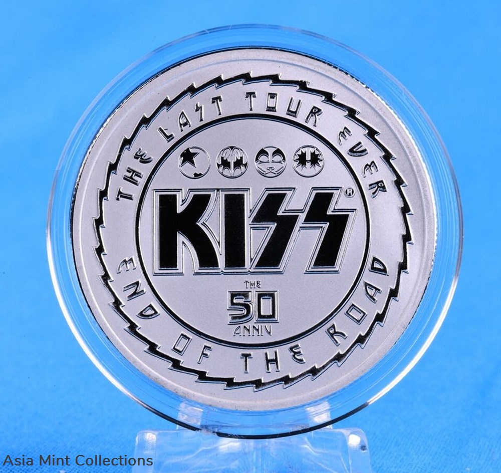 coins ingots bullion 2023 50 years kiss 1oz 999 niue 2 silver coin silver st bu