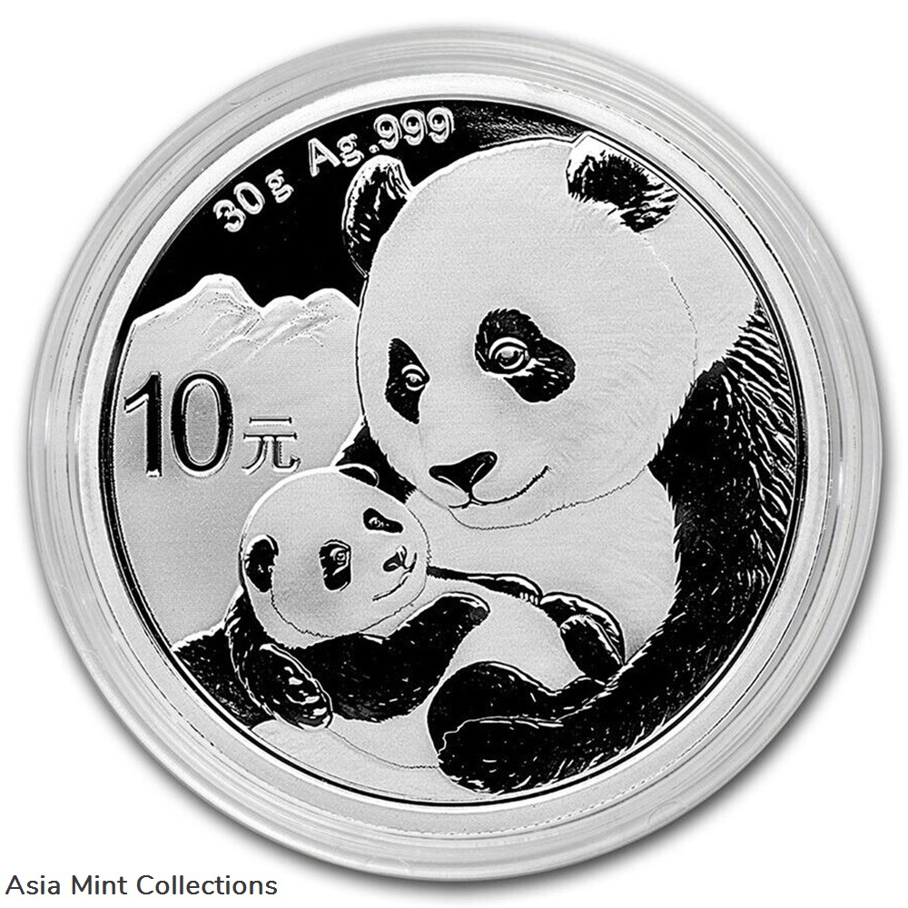 2019 Panda Silver Coin 30 Grams Silver China 10 Yuan with Capsule ST/BU 3 coins ingots bullion 2019 panda silver coin 30 grams silver china 10 yuan with capsule st bu
