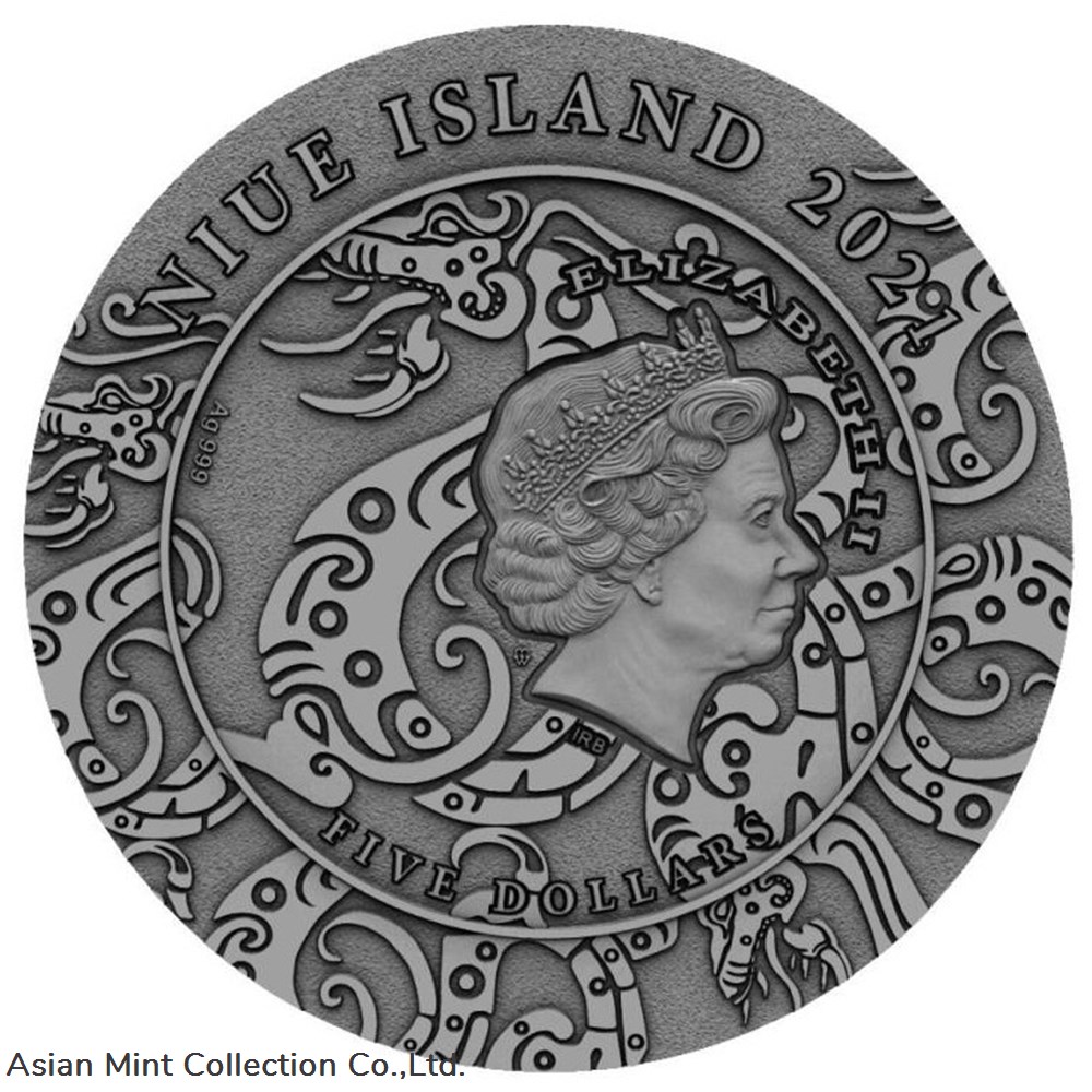 2021 - Niue 5$ Wu Of Han Legend 2oz 2 coins ingots bullion silver coin 2021 niue 5 wu of han legend 2oz